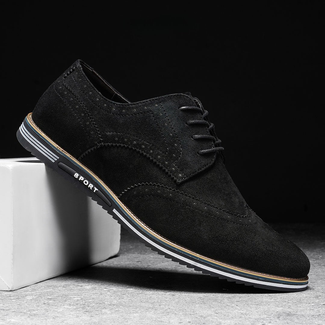 Ashburn - Derby Premium Leather Comfort Shoes for Men – Obsidian Black