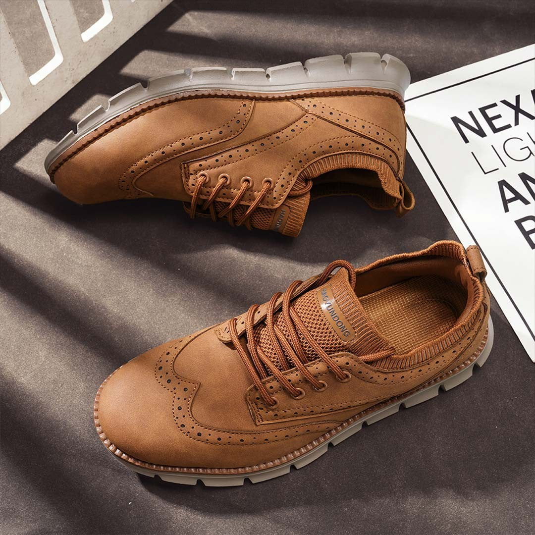 Ashburn - Atlas Ultra-Comfort Stylish Trainers for Men – Caramel