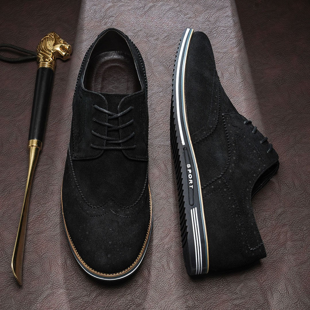 Ashburn - Derby Premium Leather Comfort Shoes for Men – Obsidian Black