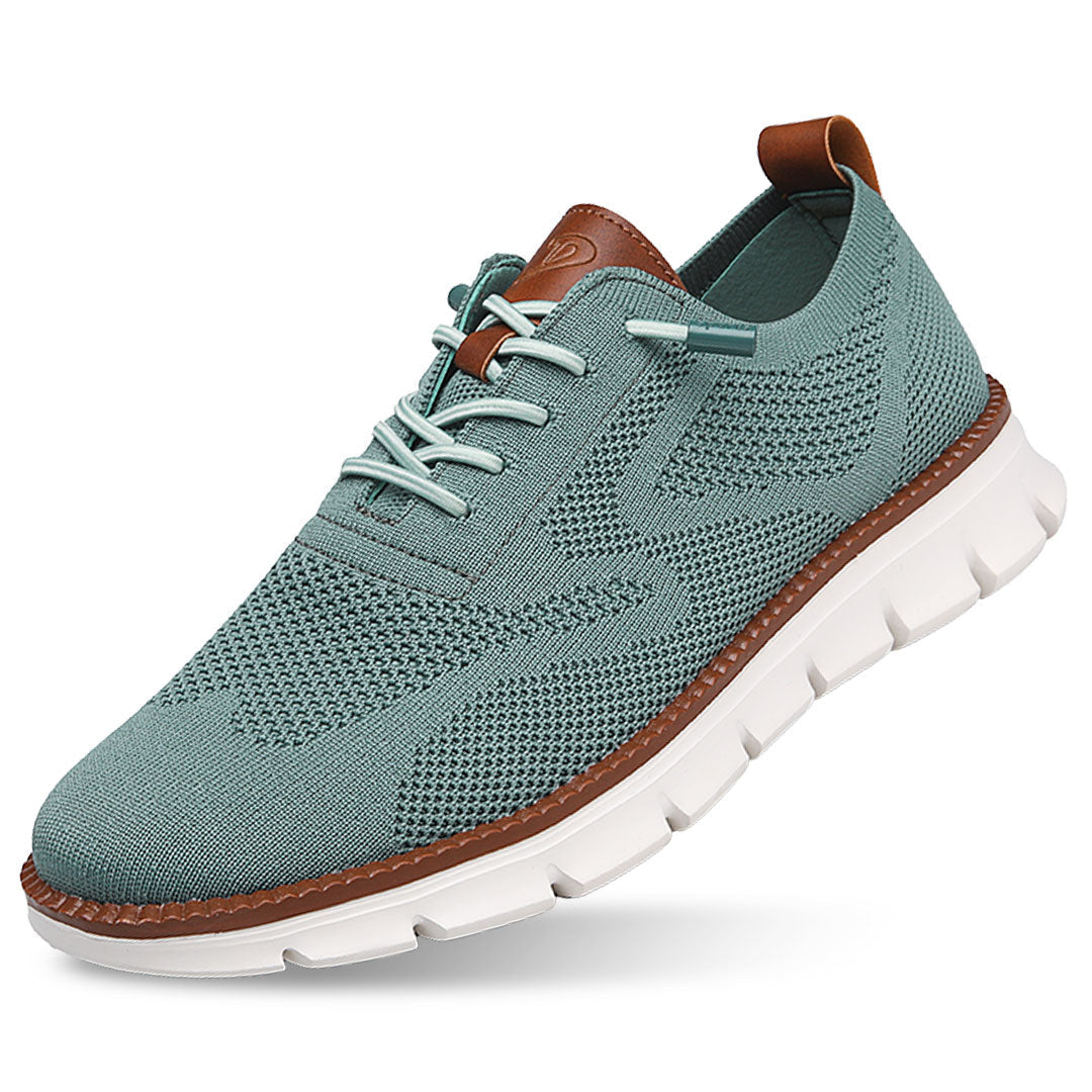 Ashburn - Urban Oxford Breathable Comfort Trainers Limited Edition - Green