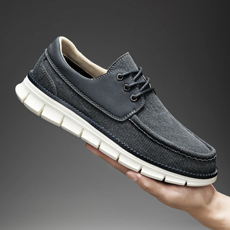 Ashburn - EdgeWalk Elegant & Comfortable Loafers – Blue