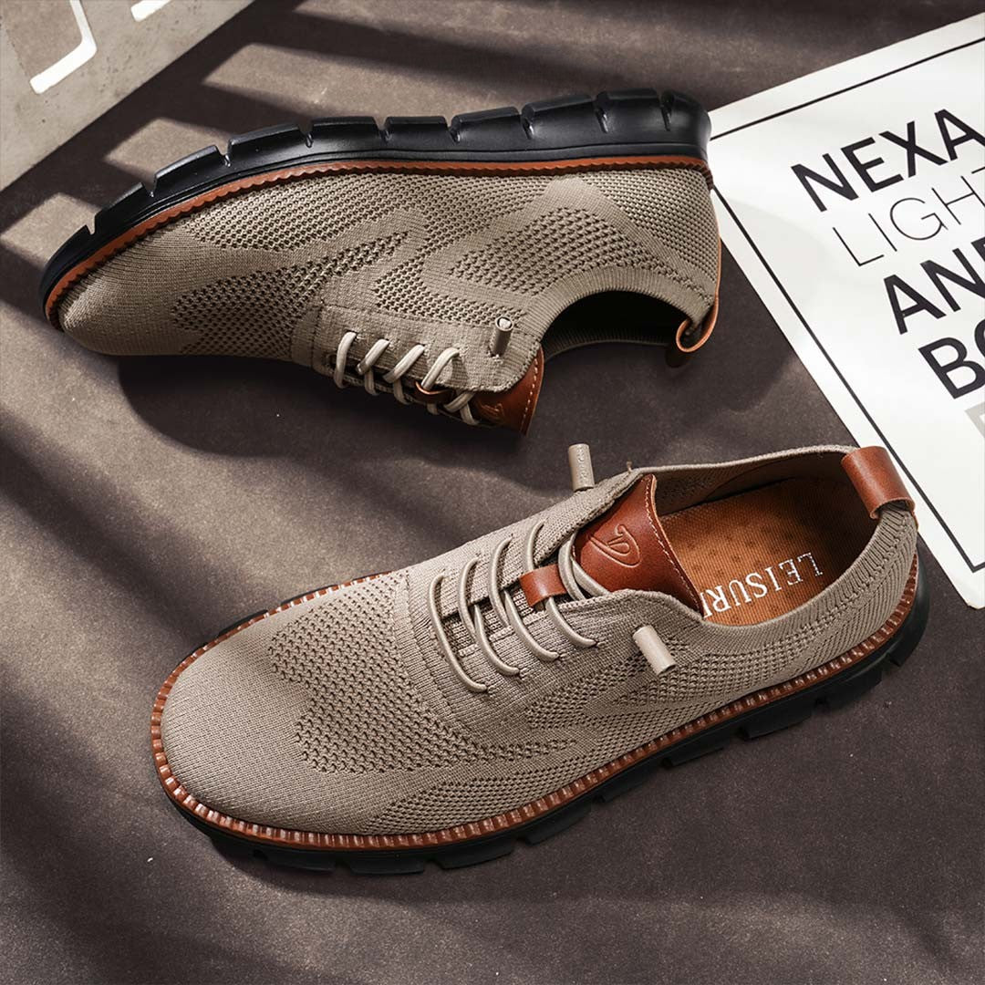 Ashburn - New Urban Oxford Blackout Trainers Limited Edition - Brown