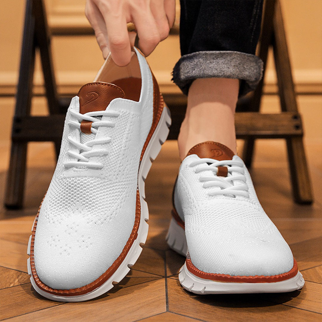 Ashburn - Flexknite Everyday Breathable Trainers – White