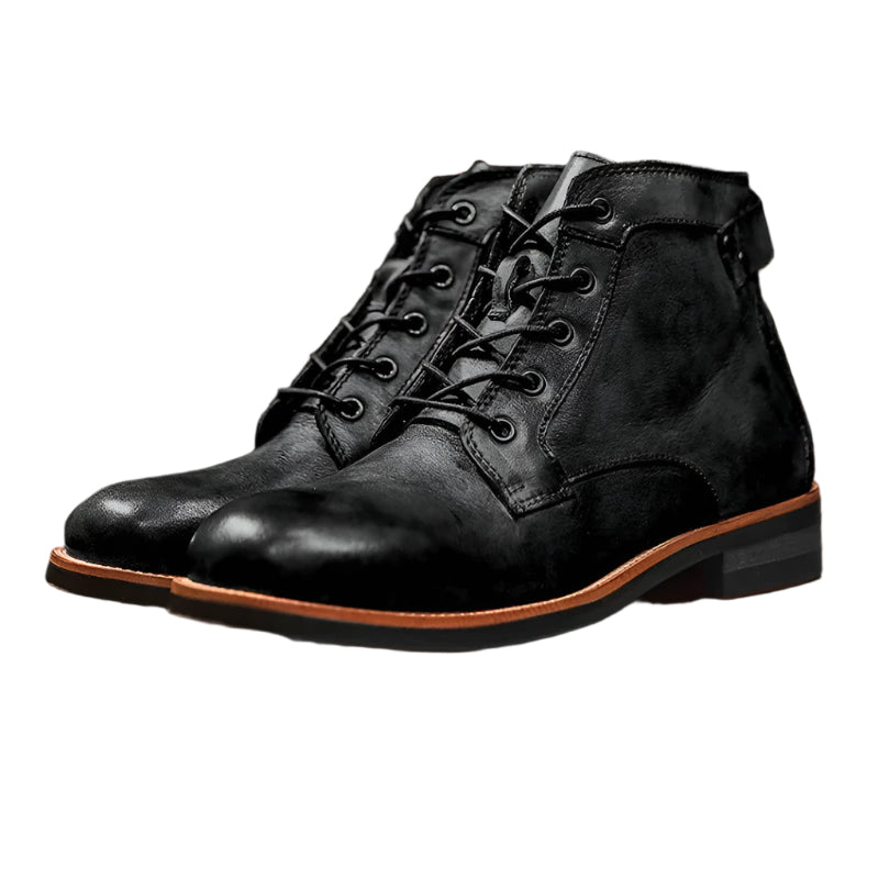 Ashburn - Frontier Ultra Comfortable Premium Leather Boot for Men – Black