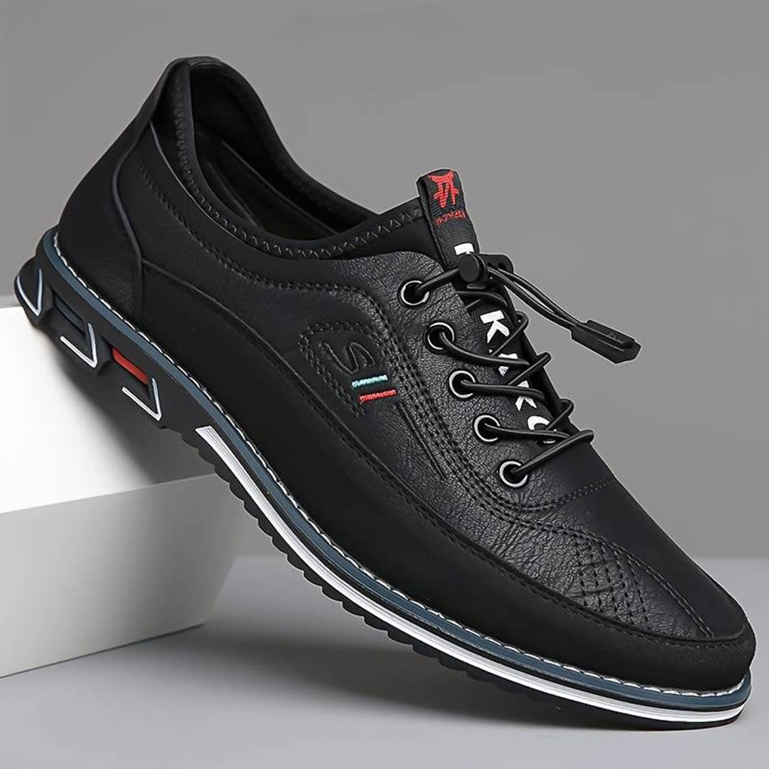 Ashburn - Windsor Smart Casual Comfortable Trainer for Men – Black