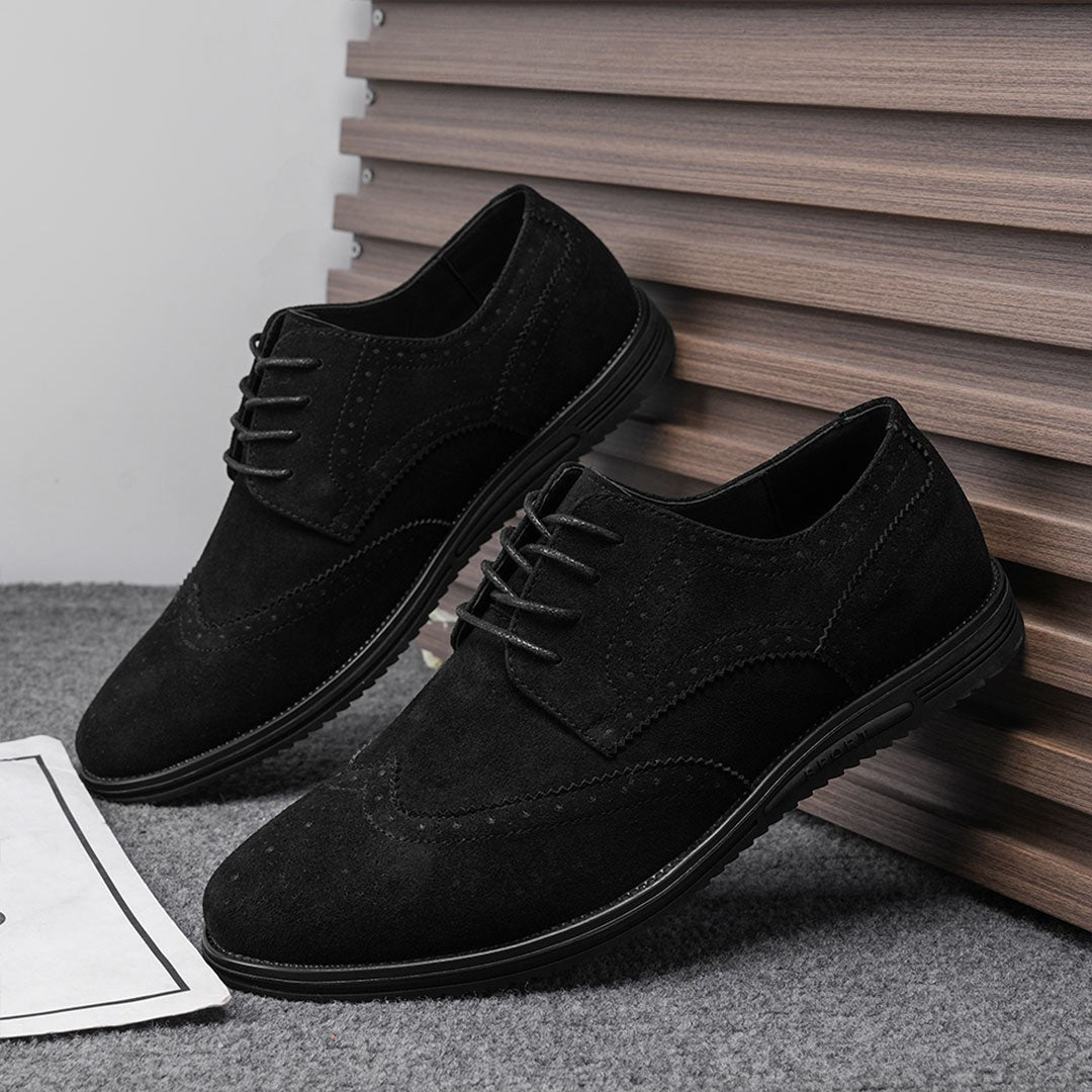 Ashburn - Derby Premium Leather Comfort Shoes for Men – Deep Black