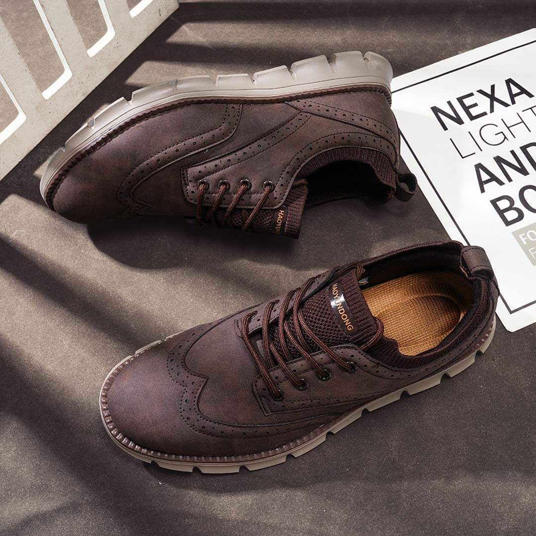 Ashburn - Atlas Ultra-Comfort Stylish Trainers for Men – Brown