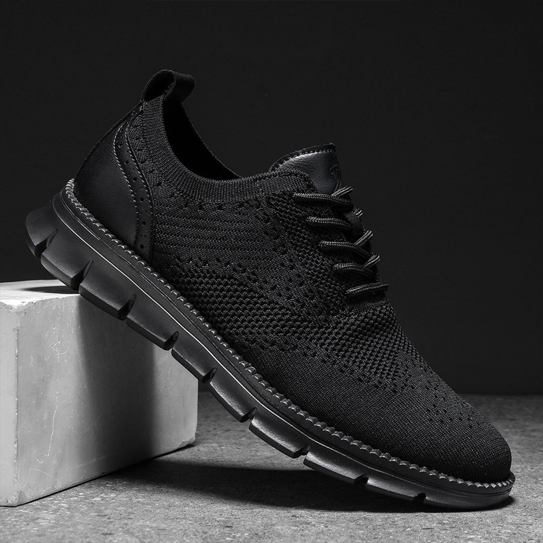 Ashburn - Flexknite Everyday Breathable Trainers – Black