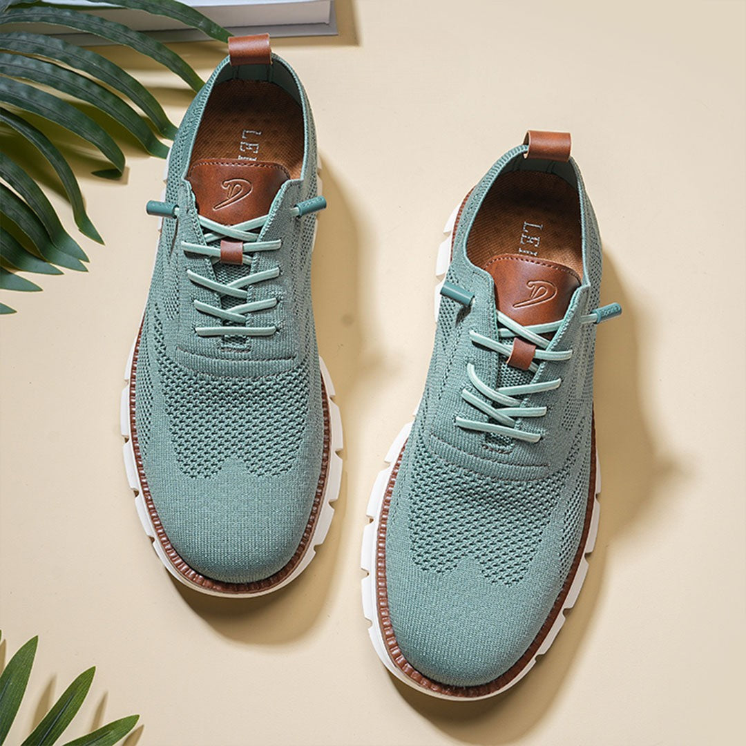 Ashburn - Urban Oxford Breathable Comfort Trainers Limited Edition - Green
