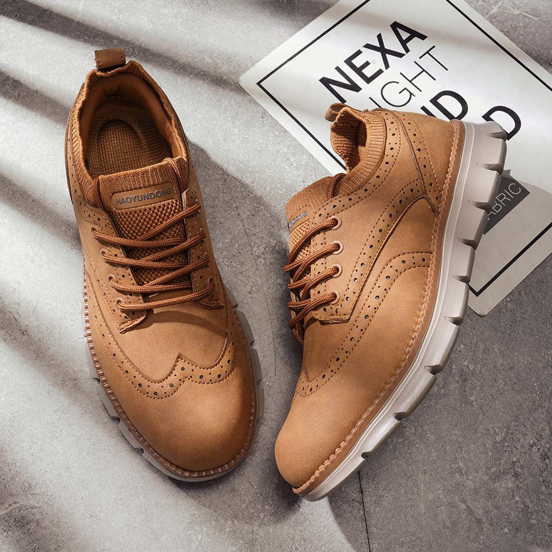 Ashburn - Atlas Ultra-Comfort Stylish Trainers for Men – Caramel