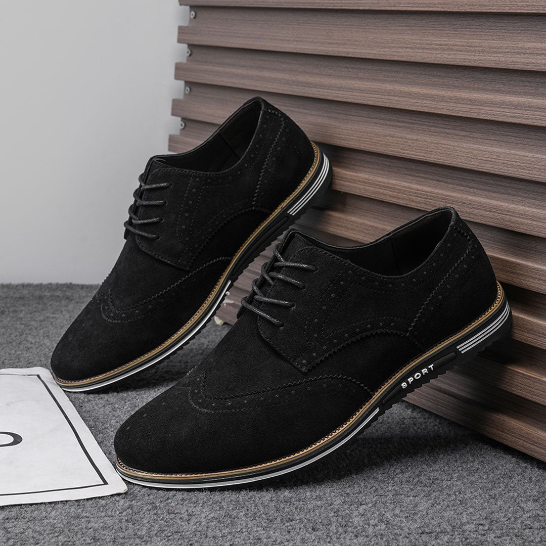 Ashburn - Derby Premium Leather Comfort Shoes for Men – Obsidian Black