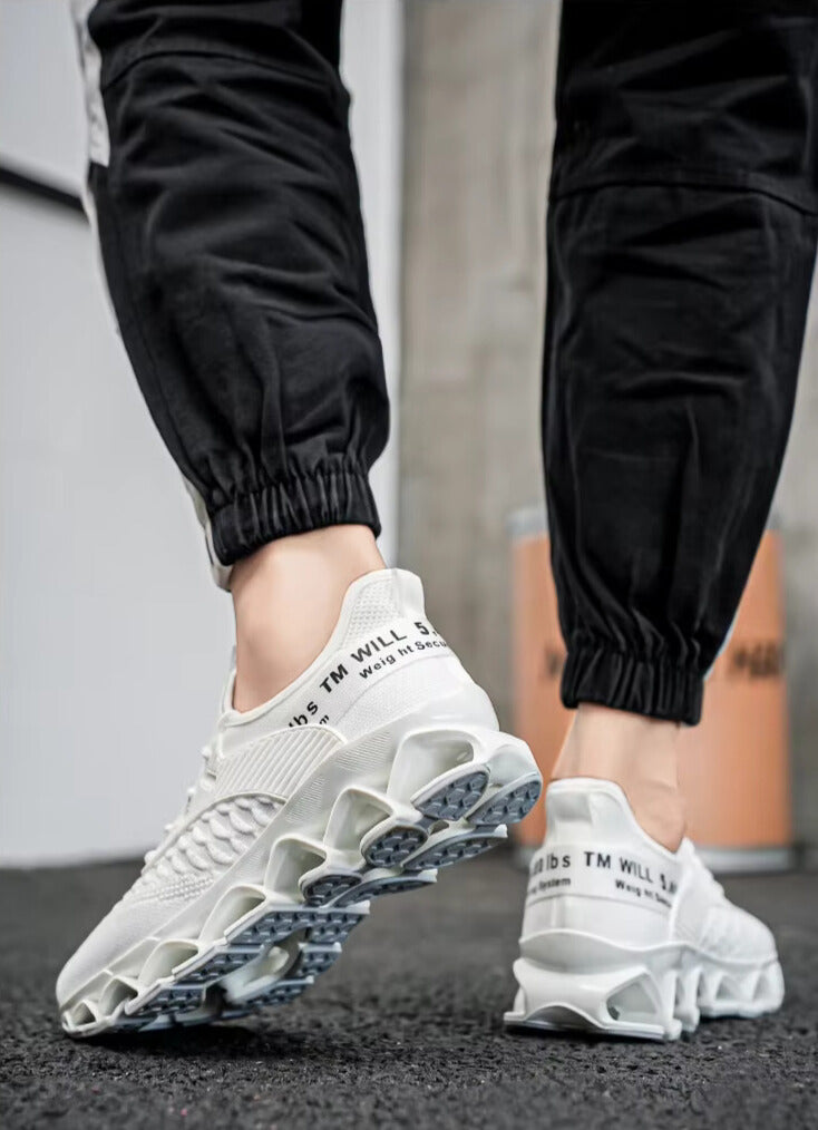 Ashburn - Aeroflex Refined Style Trainers with Comfort – White