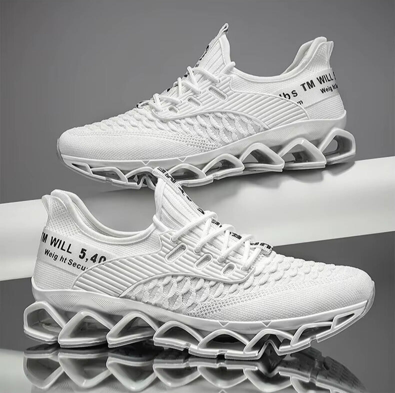 Ashburn - Aeroflex Refined Style Trainers with Comfort – White