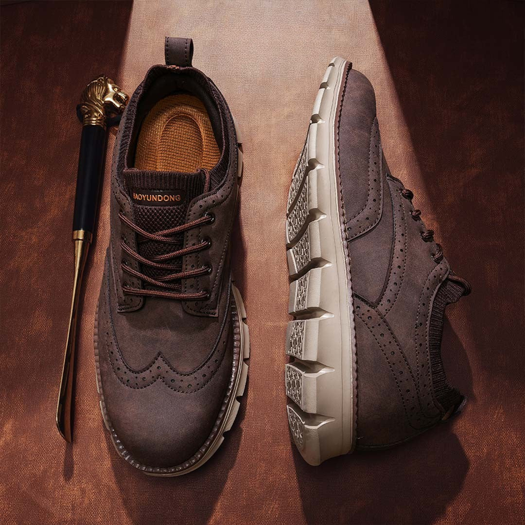 Ashburn - Atlas Ultra-Comfort Stylish Trainers for Men – Brown