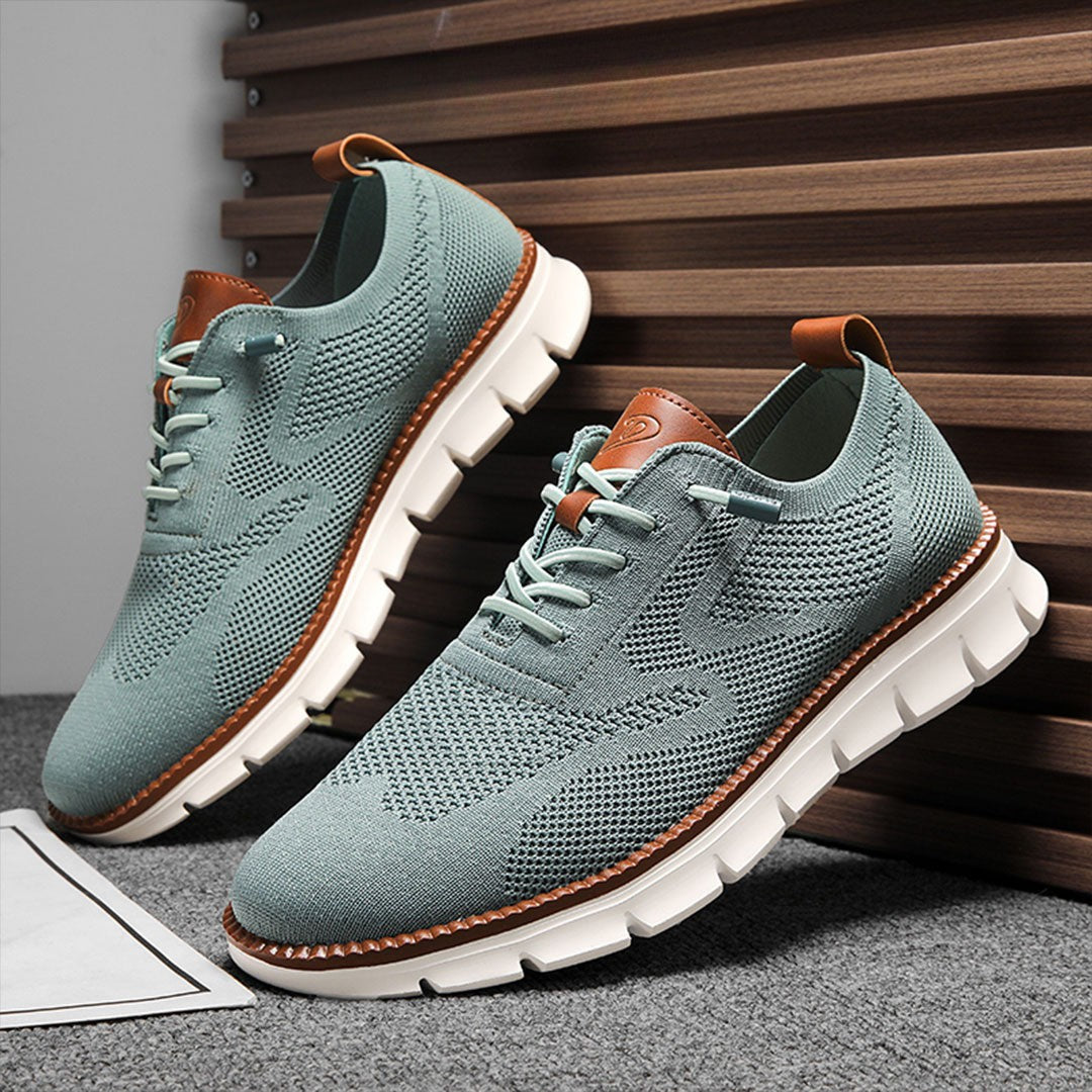 Ashburn - Urban Oxford Breathable Comfort Trainers Limited Edition - Green