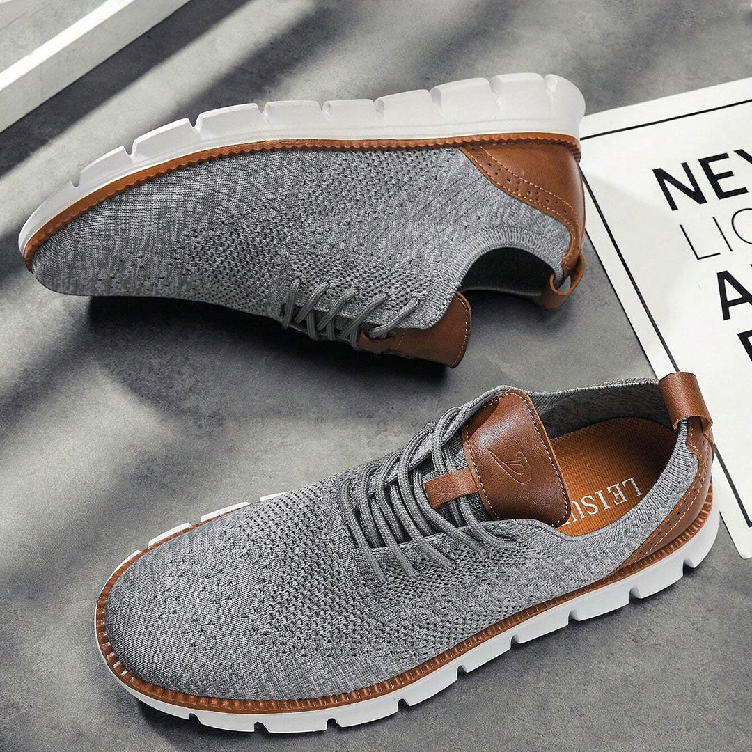 Ashburn - Flexknite Everyday Breathable Trainers – Gray