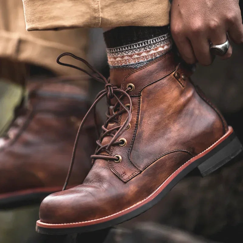 Ashburn - Frontier Ultra Comfortable Premium Leather Boot for Men – Brown