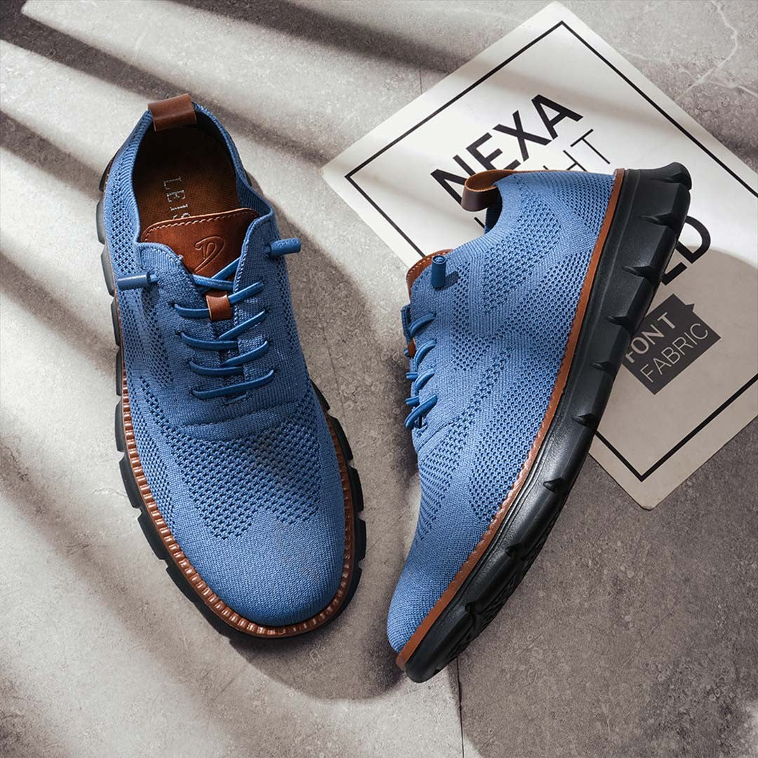 Ashburn - New Urban Oxford Blackout Trainers Limited Edition - Blue