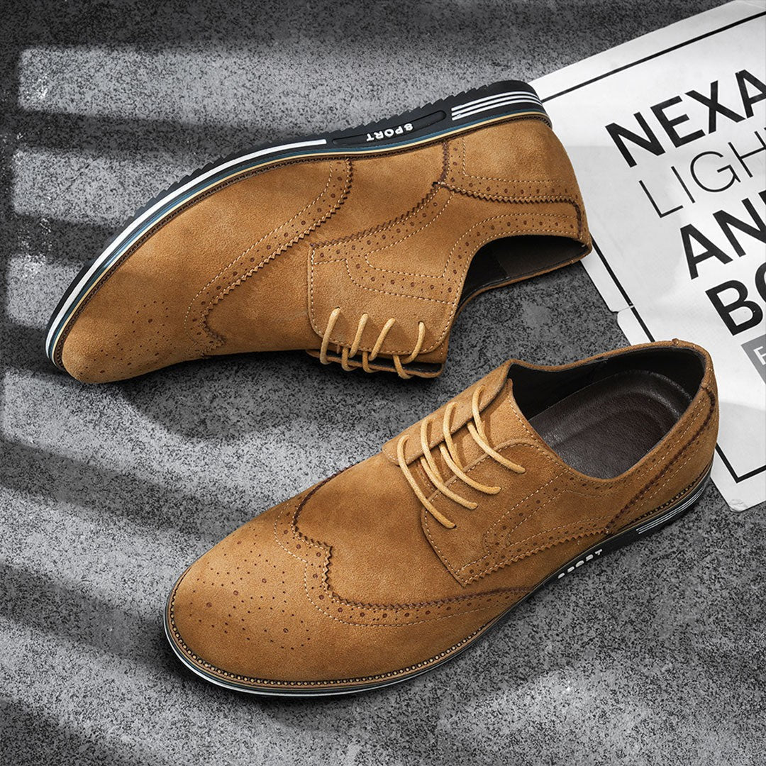Ashburn - Derby Premium Leather Comfort Shoes for Men – Brown