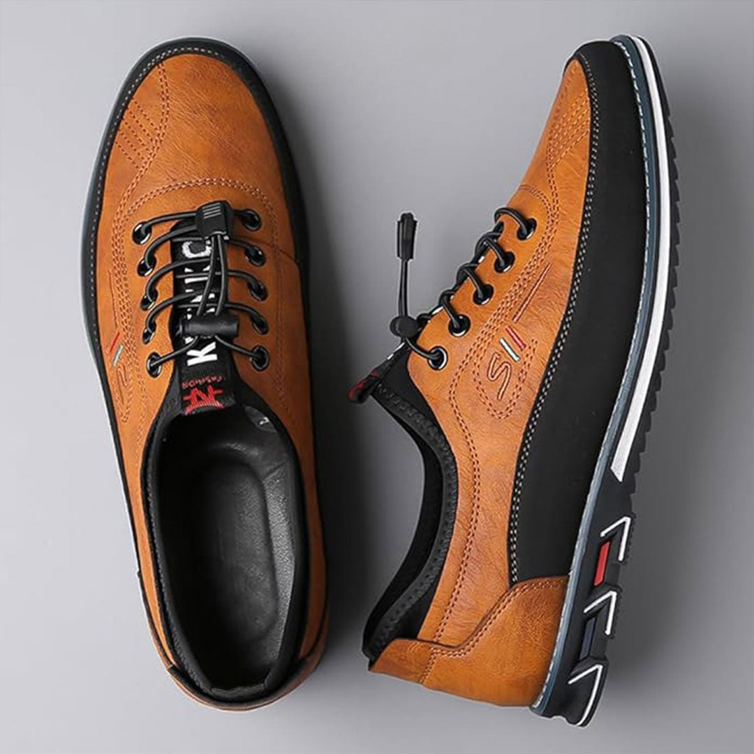 Ashburn - Windsor Smart Casual Comfortable Trainer for Men – Caramel