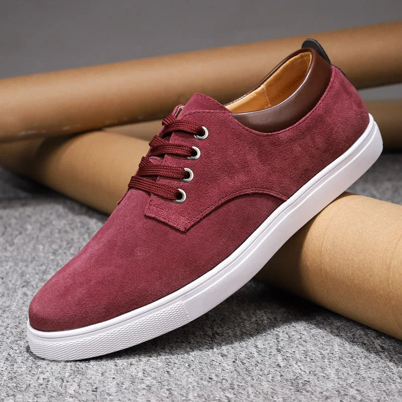 Ashburn - Belmont Casual Comfortable Elegant Trainer for Men – Burgundy