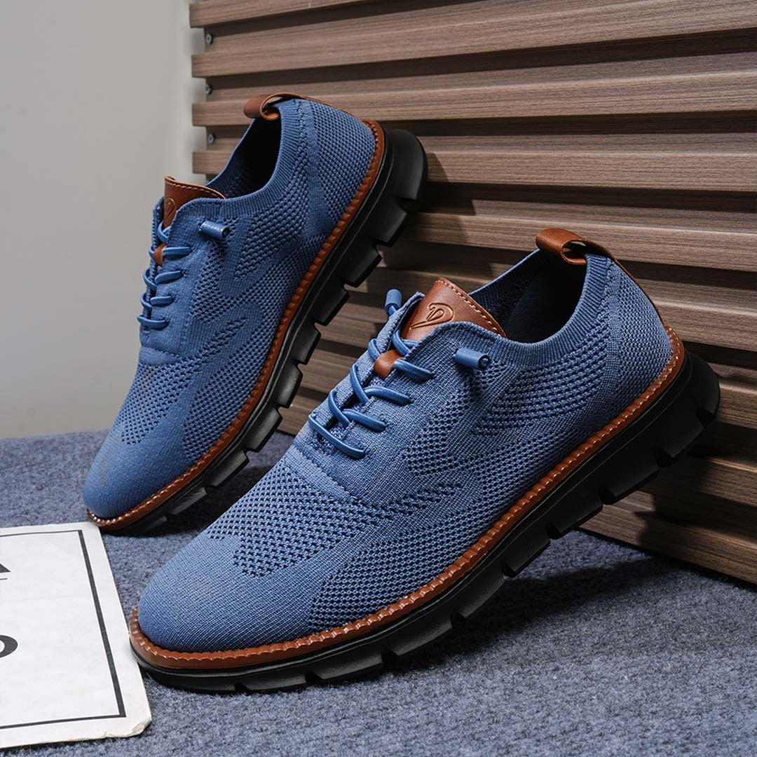 Ashburn - New Urban Oxford Blackout Trainers Limited Edition - Blue