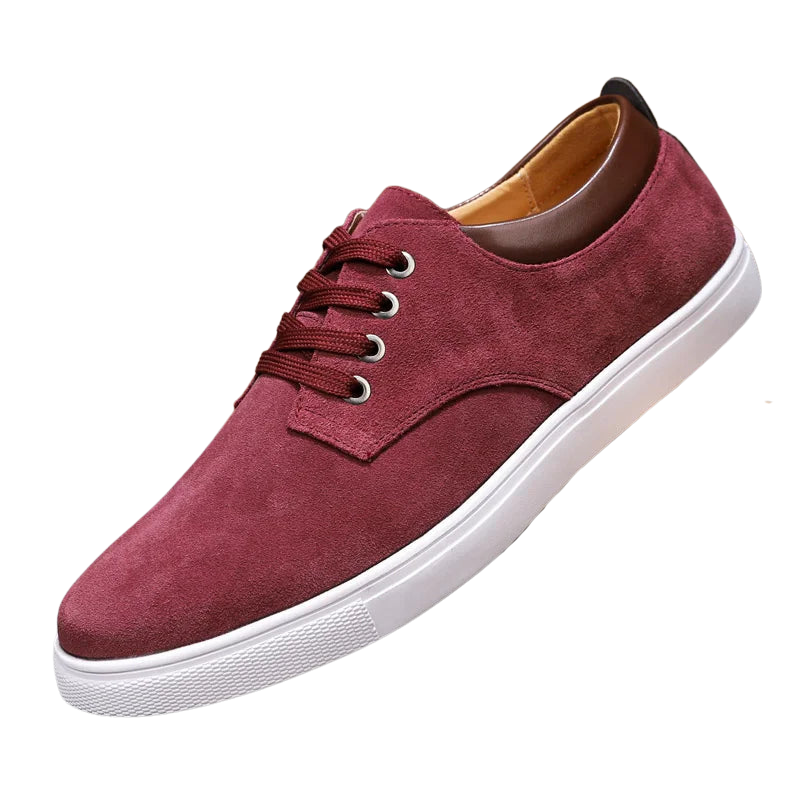 Ashburn - Belmont Casual Comfortable Elegant Trainer for Men – Burgundy