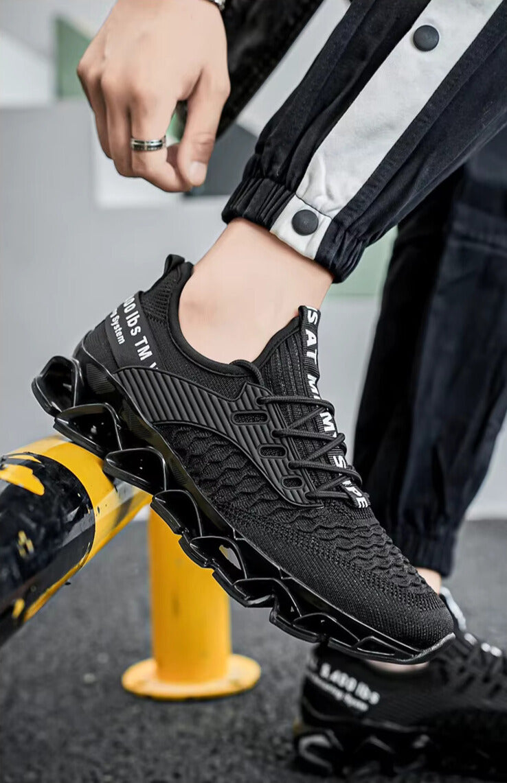 Ashburn - Aeroflex Refined Style Trainers with Comfort – Black