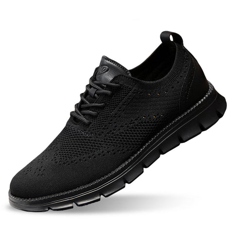Ashburn - Flexknite Everyday Breathable Trainers – Black
