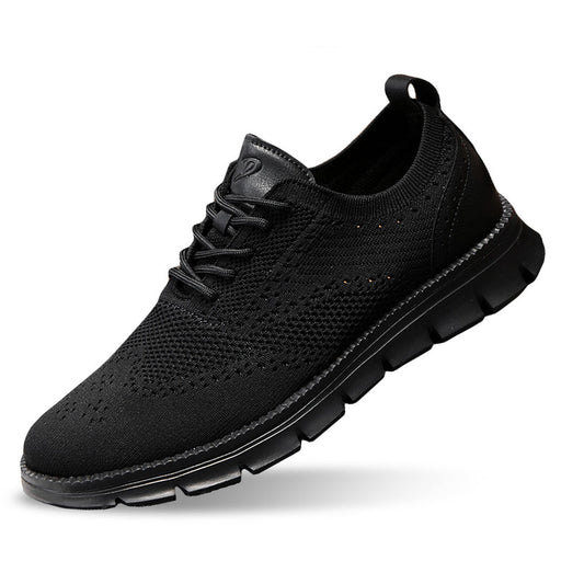 Ashburn - Flexknite Everyday Breathable Trainers – Black