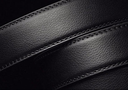 Ashburn - Elegant Premium Leather Belt - Black
