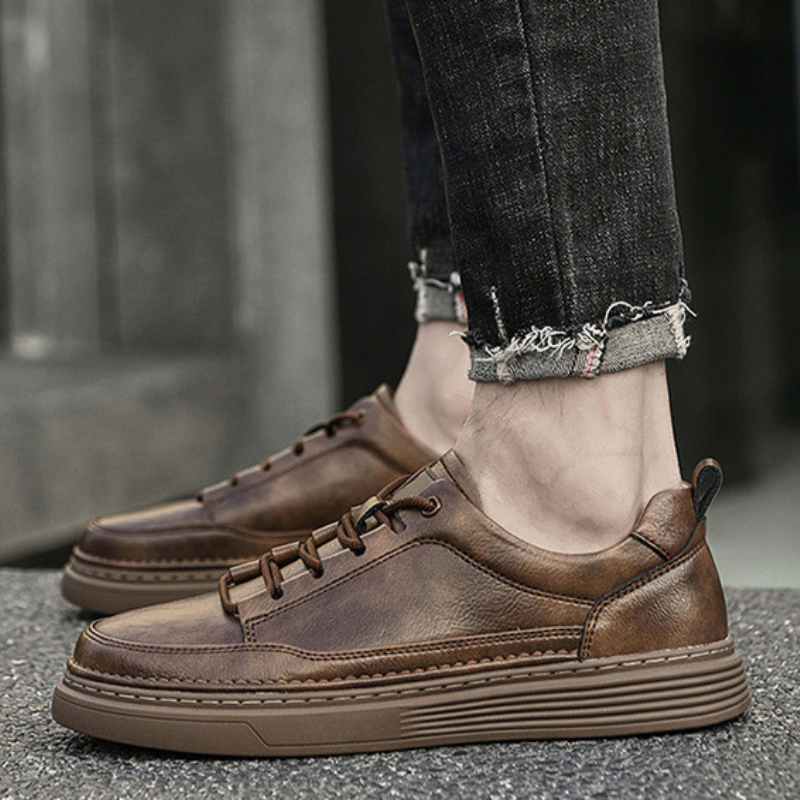 Ashburn - Milano Casual Trainers for Everyday Comfort & Style – Brown