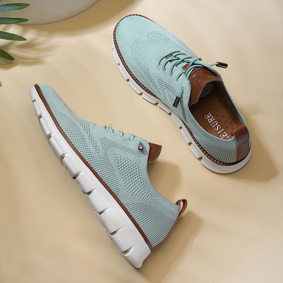 Ashburn - Urban Oxford Breathable Comfort Trainers Limited Edition - Green