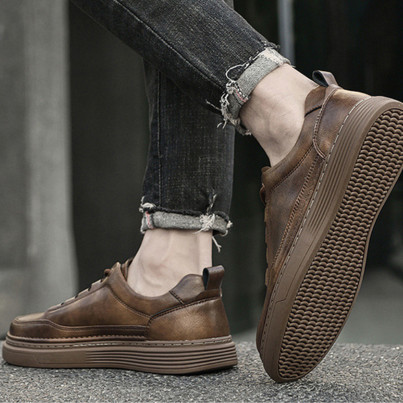 Ashburn - Milano Casual Trainers for Everyday Comfort & Style – Brown