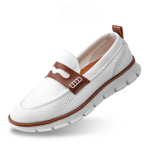 Ashburn - Mayfair Elegant & Comfortable Loafers for Men – White