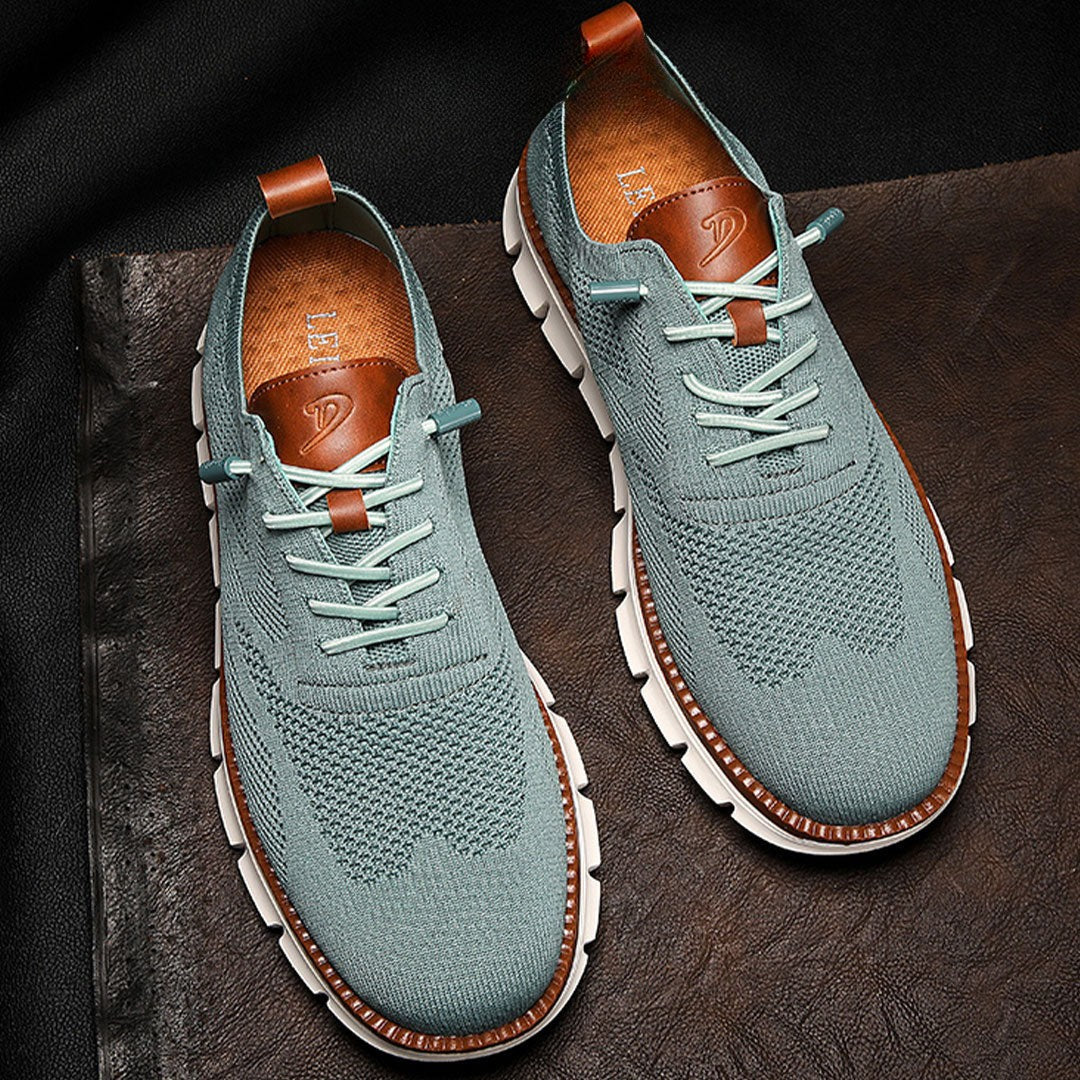 Ashburn - Urban Oxford Breathable Comfort Trainers Limited Edition - Green
