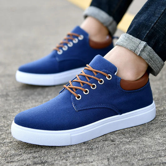 Ashburn - Street Canvas Elegant Everyday Trainer – Blue