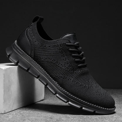Ashburn - Flexknite Everyday Breathable Trainers – Black