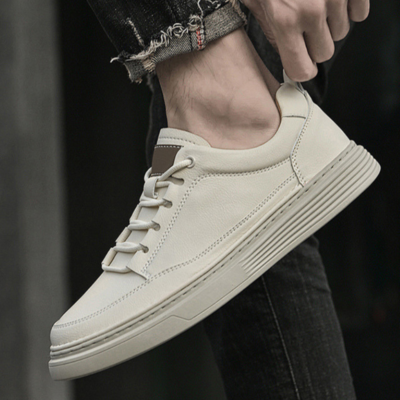 Ashburn - Milano Casual Trainers for Everyday Comfort & Style – Cream