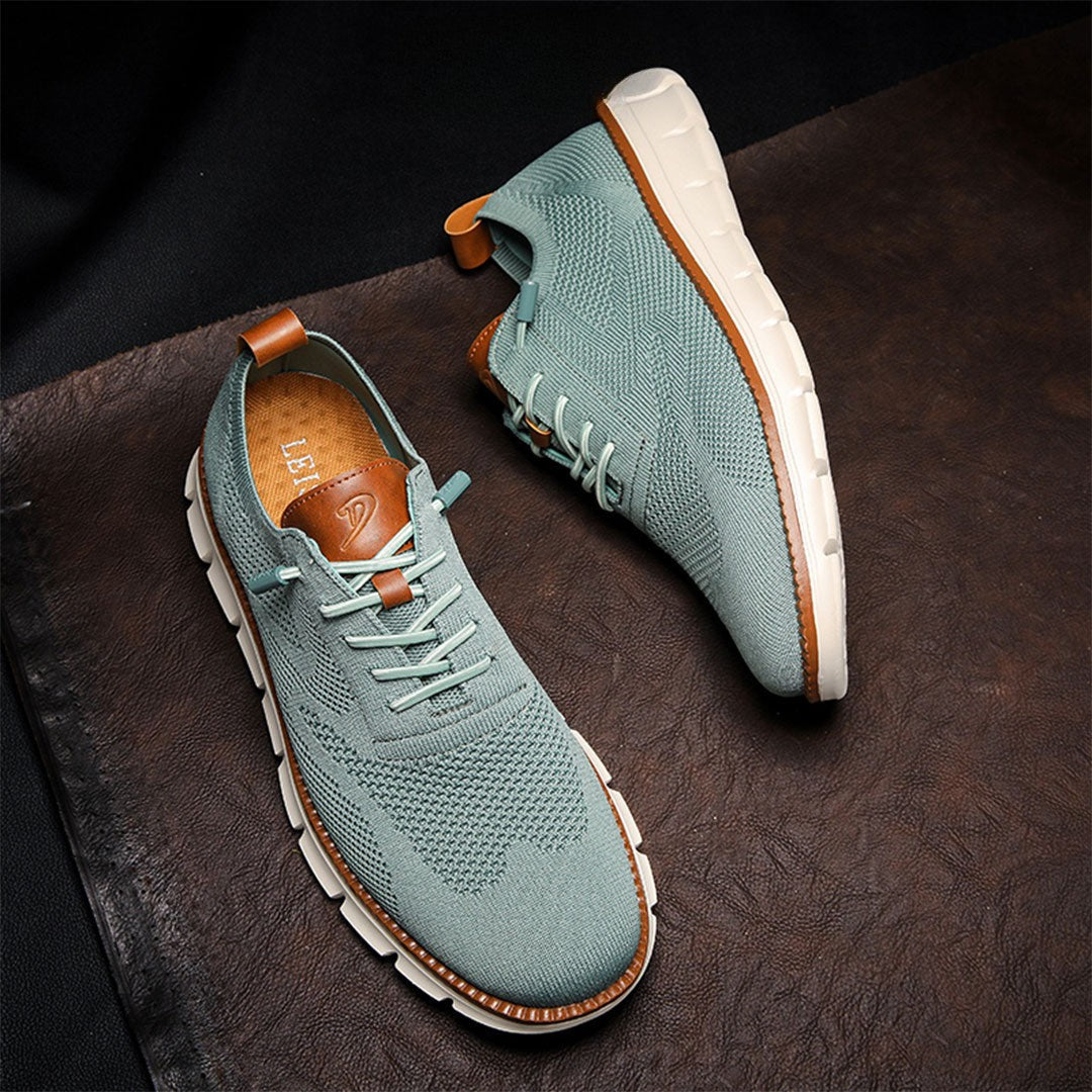 Ashburn - Urban Oxford Breathable Comfort Trainers Limited Edition - Green