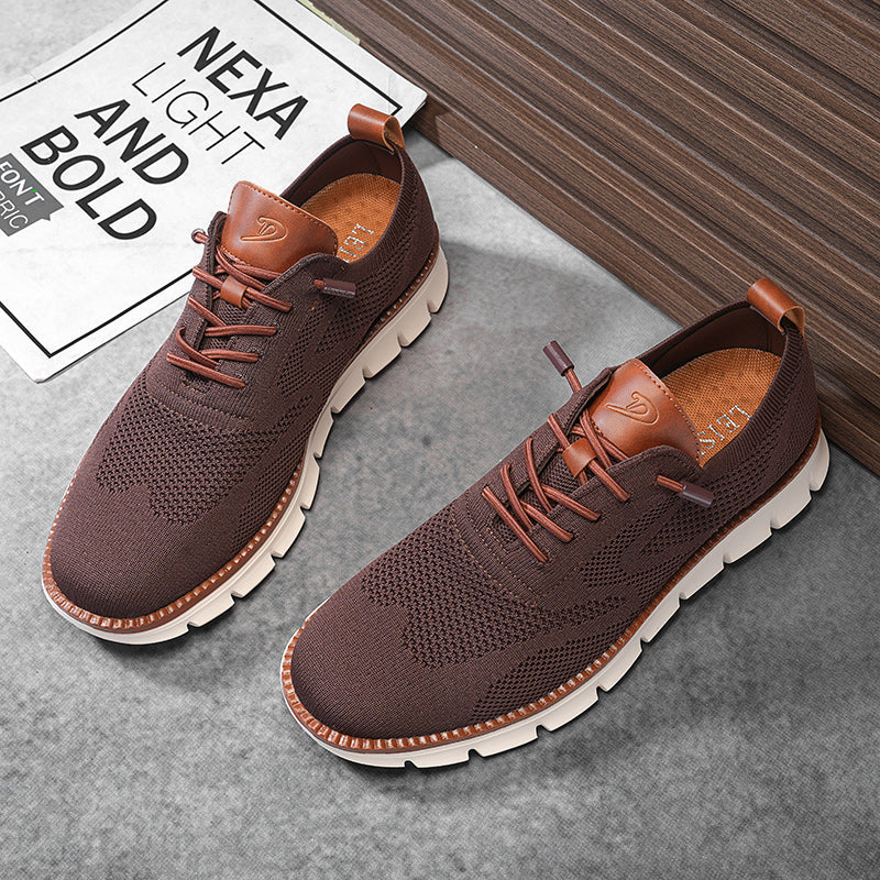Ashburn - Urban Oxford Breathable Comfort Trainers Limited Edition - Brown