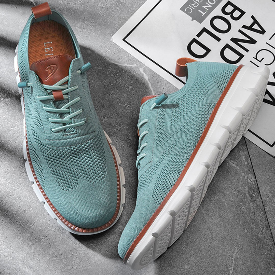 Ashburn - Urban Oxford Breathable Comfort Trainers Limited Edition - Green