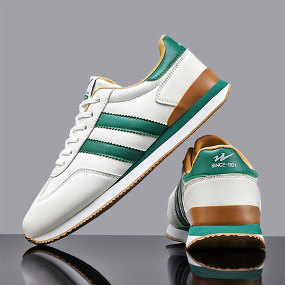 Ashburn - Retro Velocity Premium Smart Casual Trainer – Green