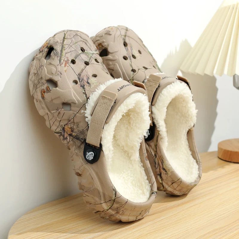 Ashburn - Camo Padded Comfortable Clogs – Khaki