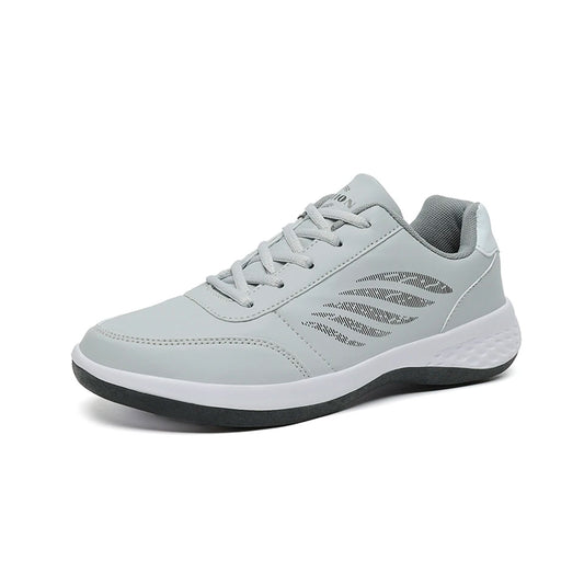 Ashburn - Apex Premium Leather Trainer for Men – Gray