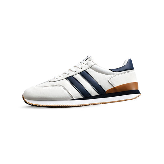 Ashburn - Retro Velocity Premium Smart Casual Trainer – Blue