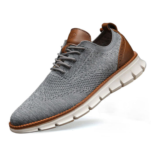 Ashburn - Flexknite Everyday Breathable Trainers – Gray