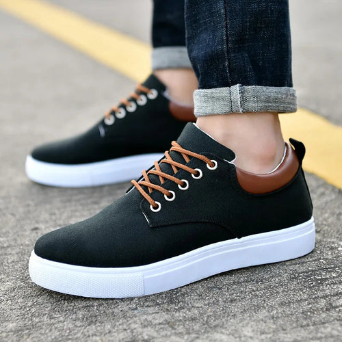 Ashburn - Street Canvas Elegant Everyday Trainer – Black