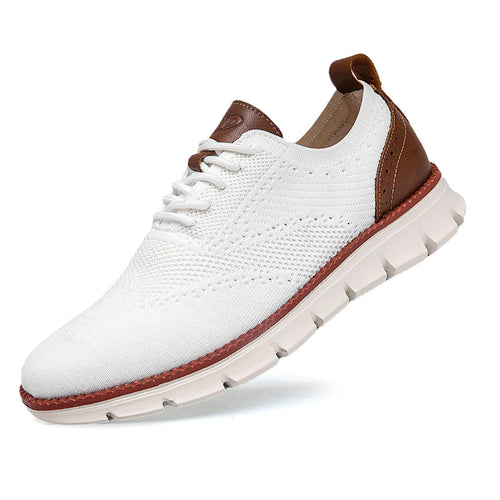 Ashburn - Flexknite Everyday Breathable Trainers – White