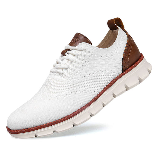 Ashburn - Flexknite Everyday Breathable Trainers – White